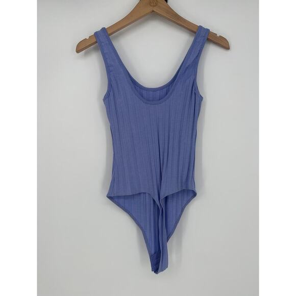 JONATHAN SIMKHAI STANDARD Irene Ribbed U Neck Bodysuit - Picture 5 of 7